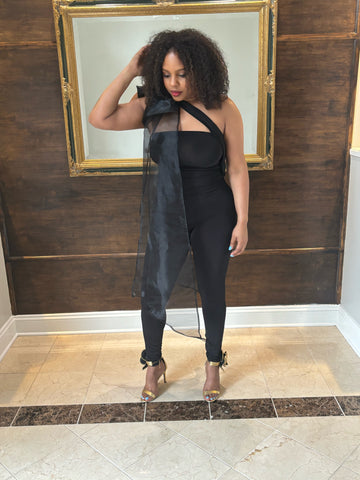 Oversize Bow/Ribbon Jumpsuit