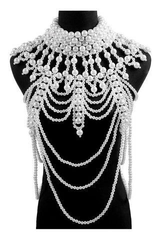 Pearl Necklace Body Cover Chain