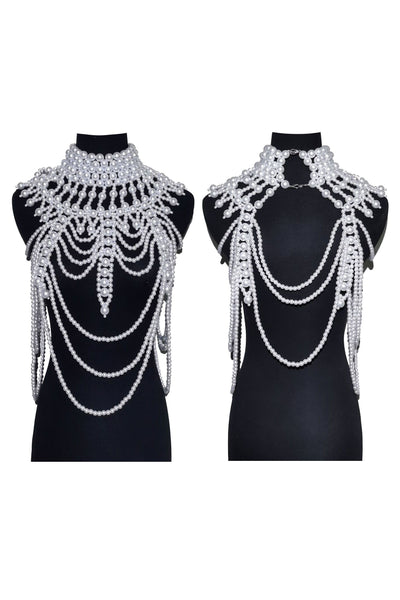Pearl Necklace Body Cover Chain