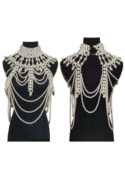 Pearl Necklace Body Cover Chain