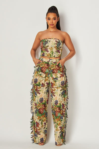 Boho Floral Print Set