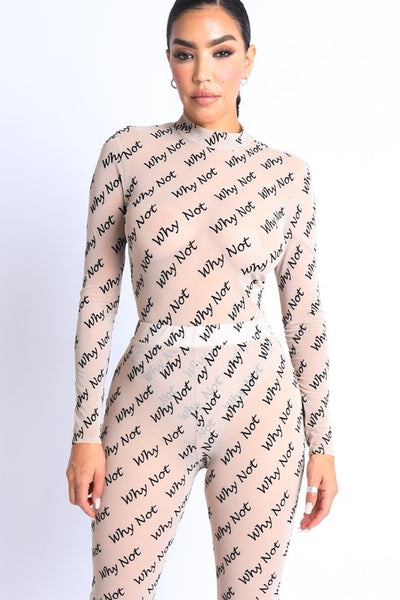 Why Not Mesh Bodysuit (leggings not included)
