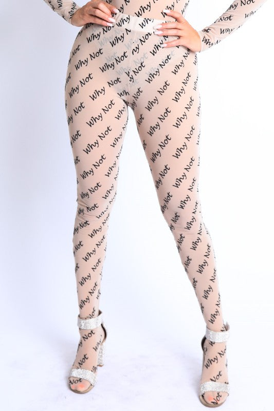Why Not Mesh Leggings (bodysuit not included)
