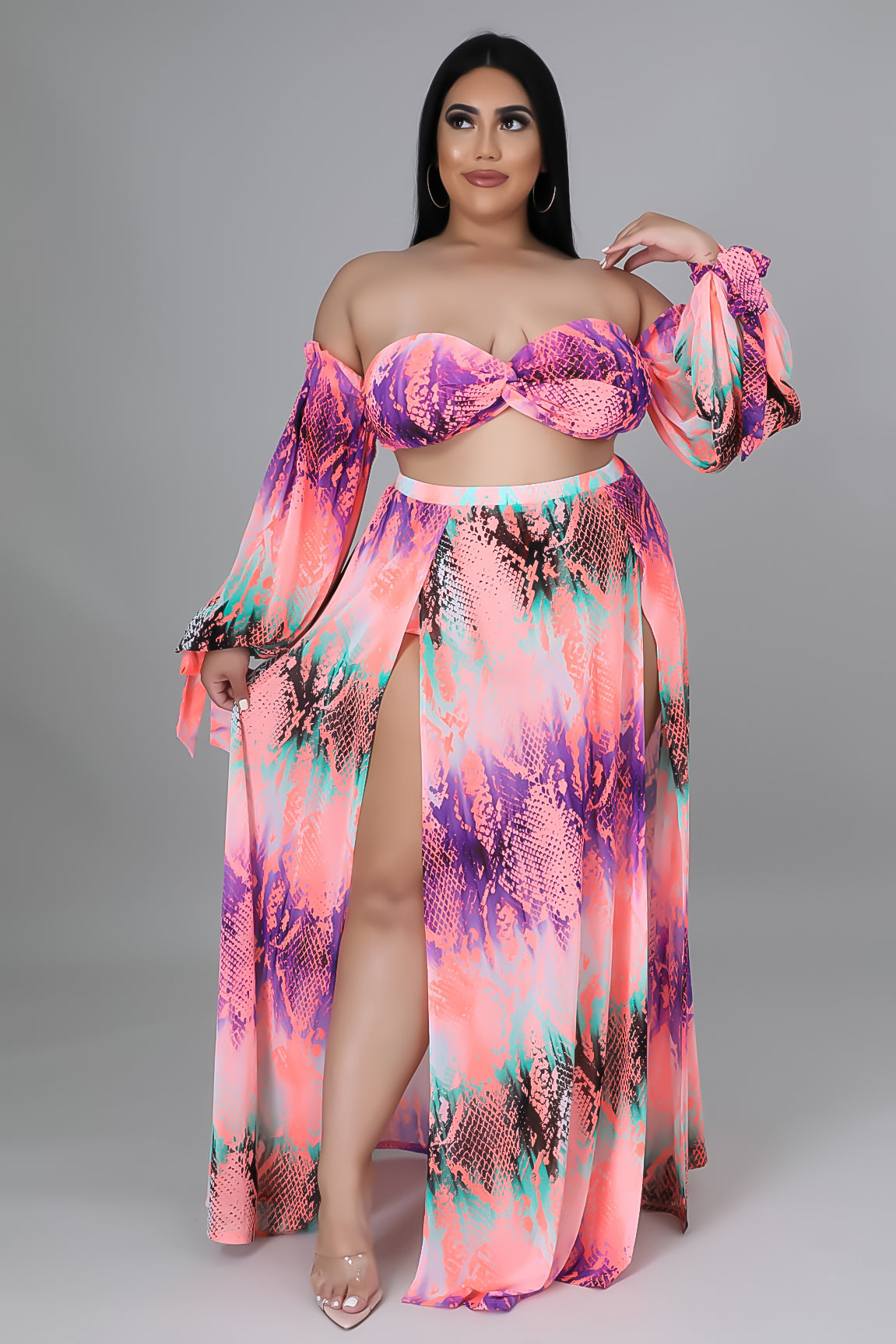 Beach Escape Skirt Set (Curvy)