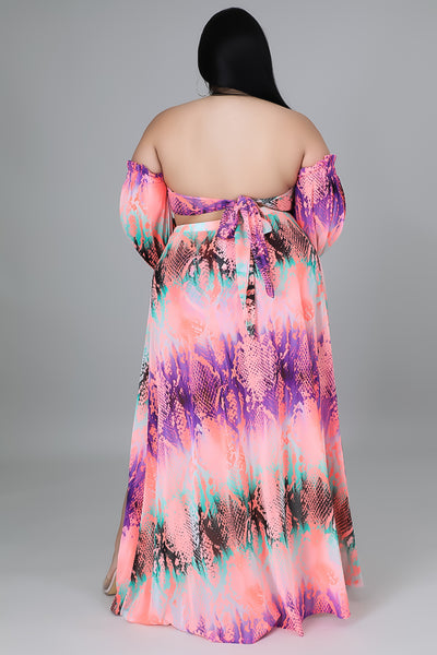 Beach Escape Skirt Set (Curvy)