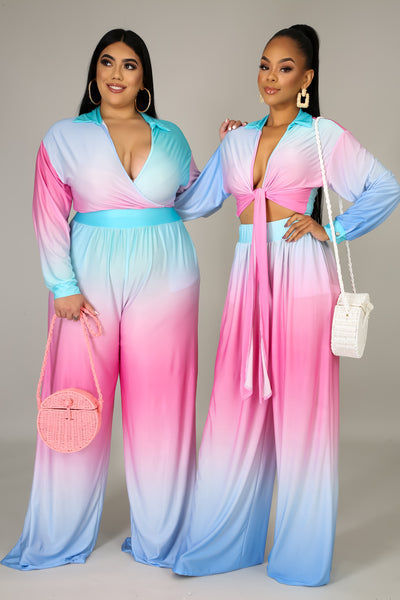 Where She Going Pant Set (Curvy)