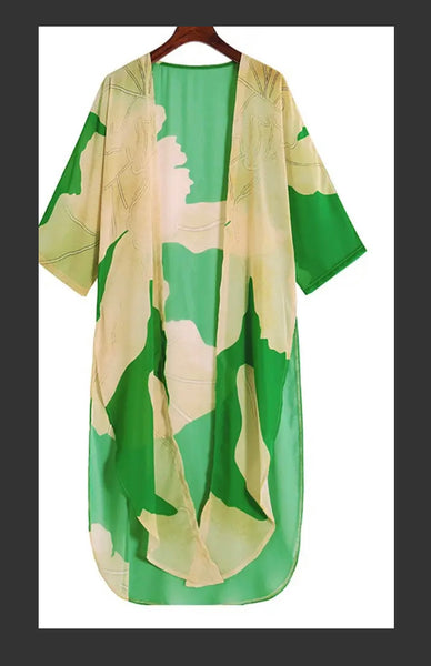 Bohemian Green Cover and Pant Set