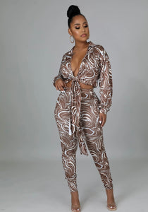 Swirls Pants Set